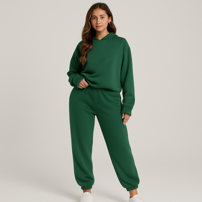 Ultimatives Komfort-Set aus Hoodie und Jogginghose – Gemütliche 2-teilige Loungewear für Frauen