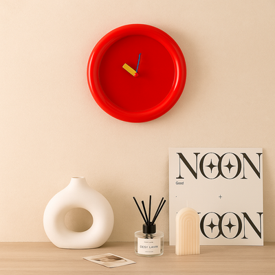 TimePop – Buntes geometrisches Wanduhren im Memphis-Stil mit mutigem künstlerischem Design