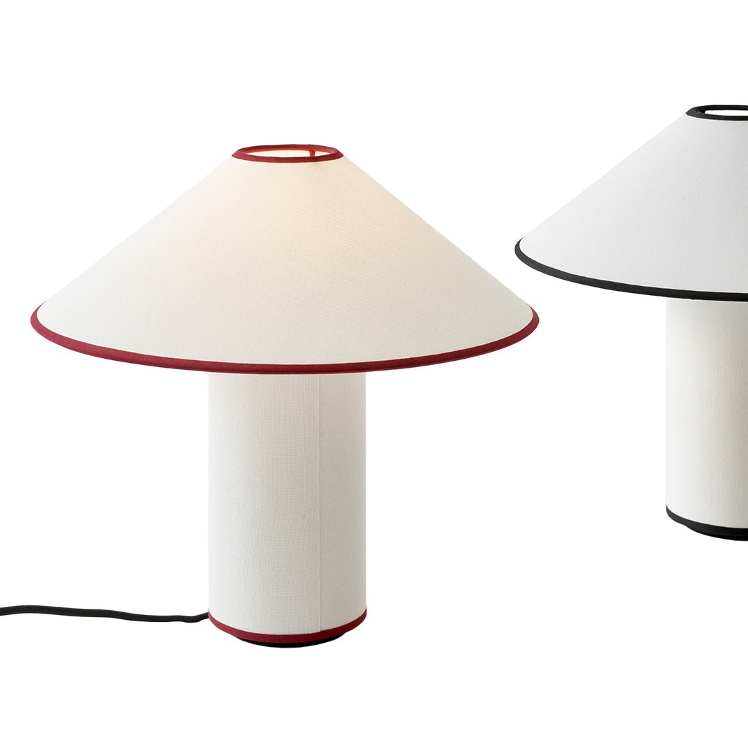 Tischlampe mit Stoffschirm – Lunara