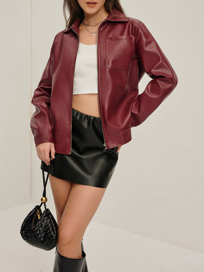 Stylische Damenjacke mit Reißverschluss