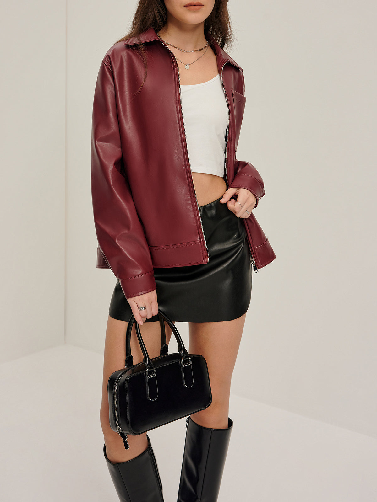 Stylische Damenjacke mit Reißverschluss