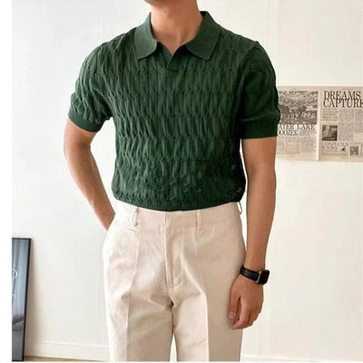 Zeitloses gestricktes Polohemd