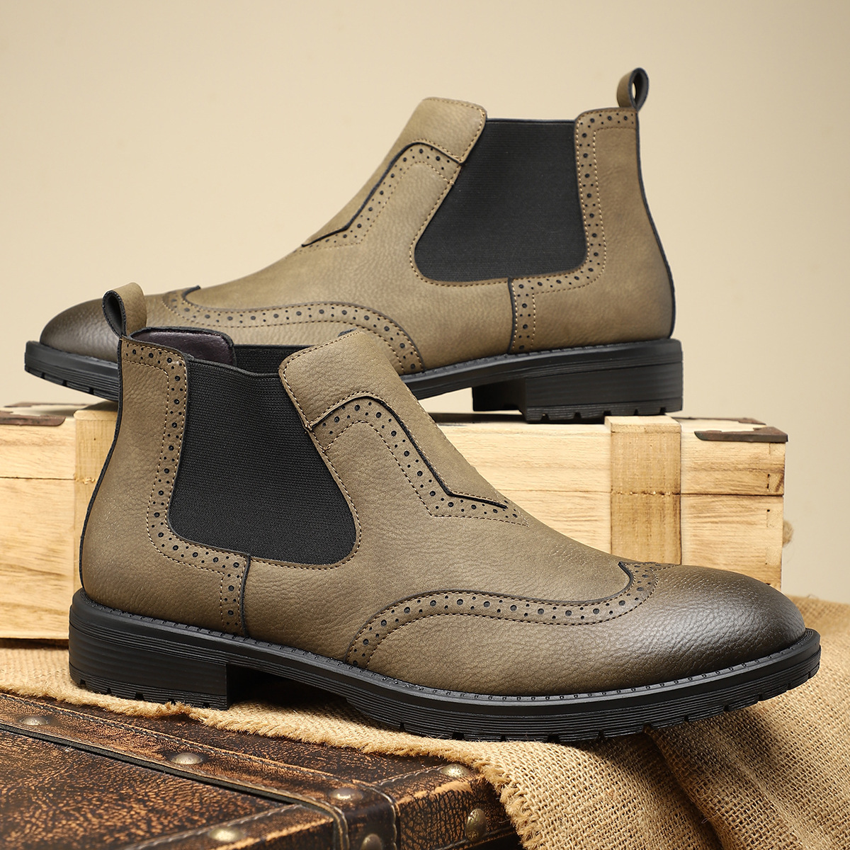 Acacius - Lederstiefeletten