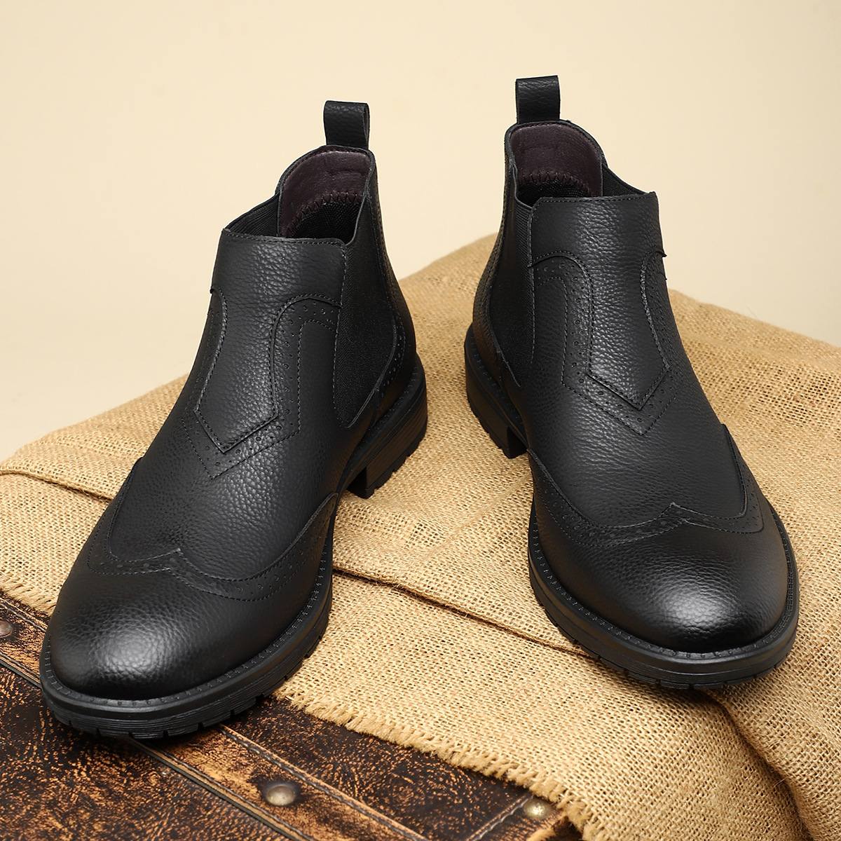 Acacius - Lederstiefeletten