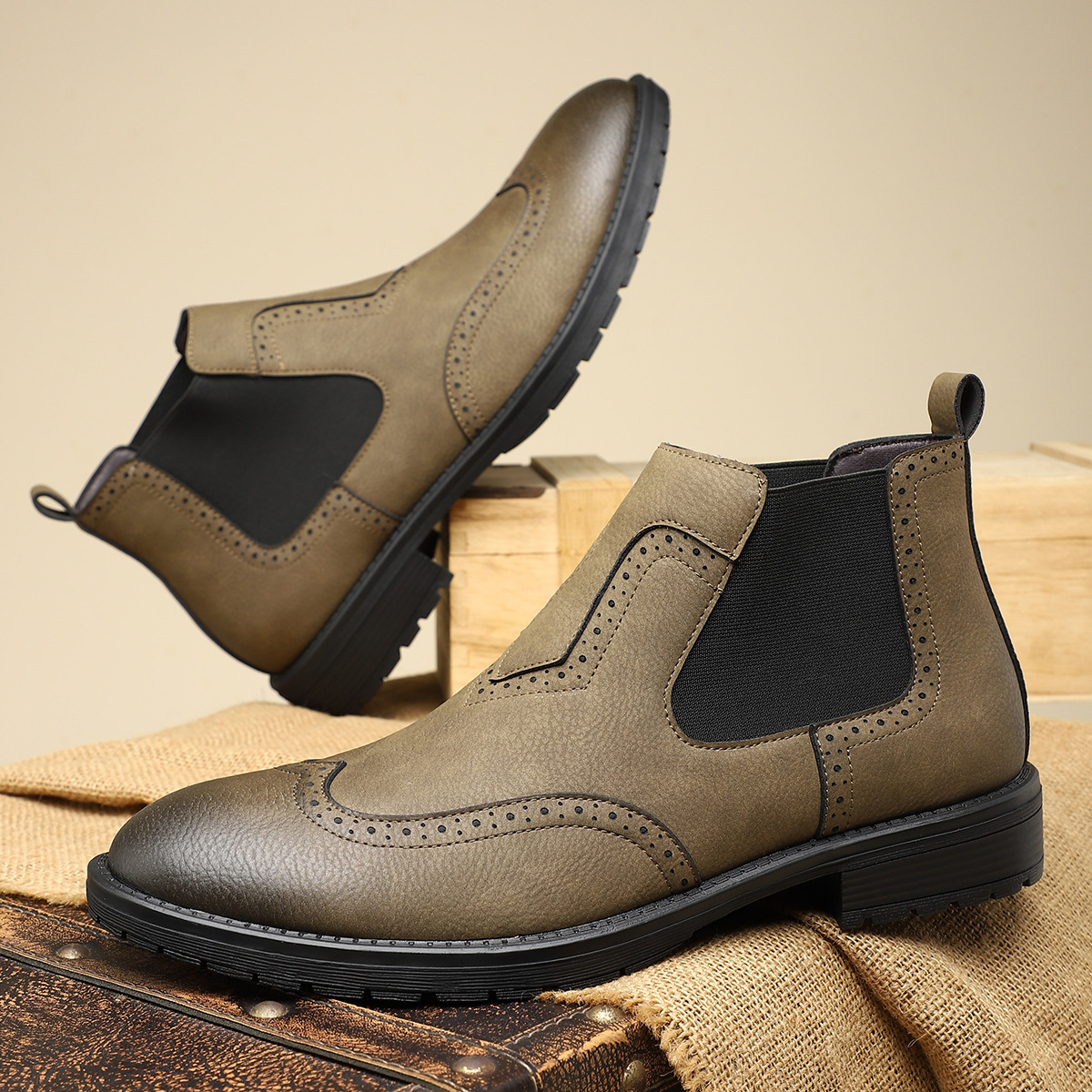 Acacius - Lederstiefeletten