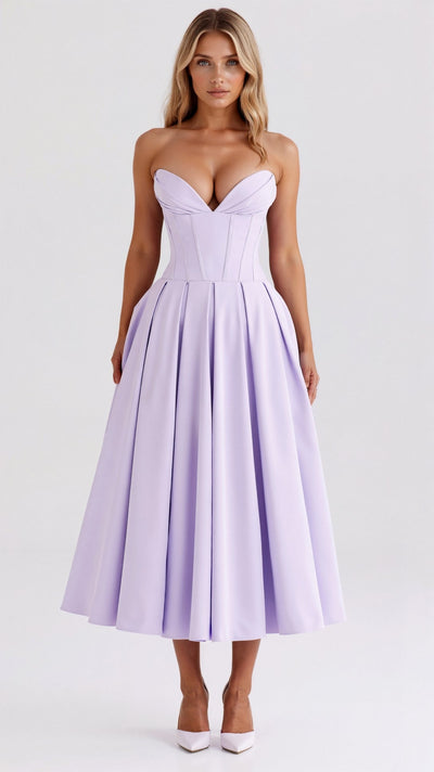 Trägerloses Midikleid Celestia