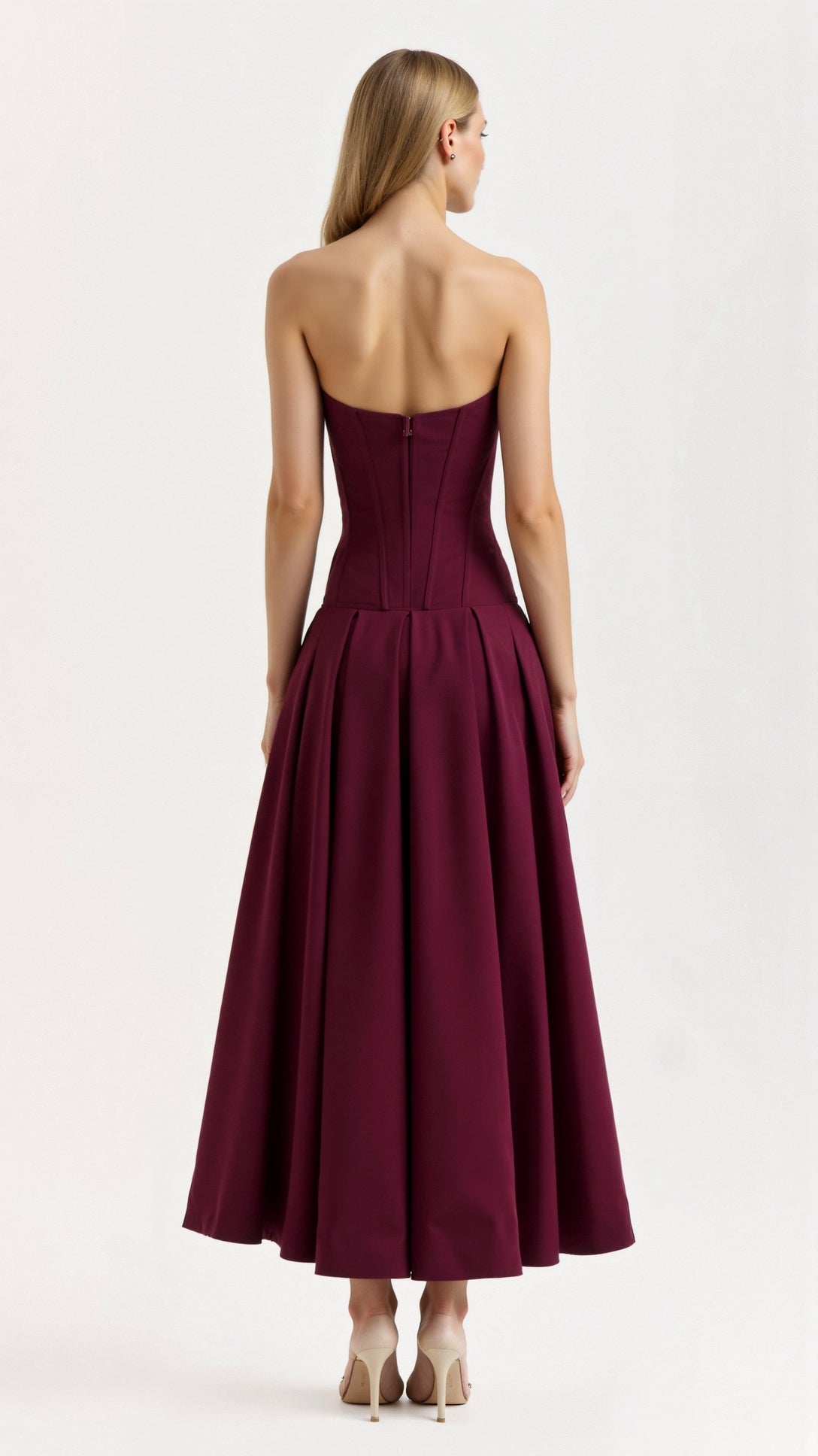 Trägerloses Midikleid Celestia