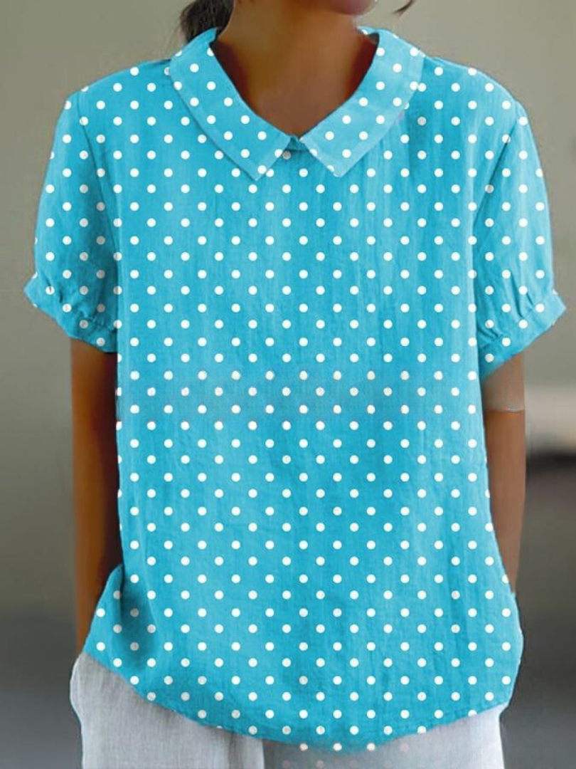 Shelby - Vintage Blumen Bluse Damen Lässig