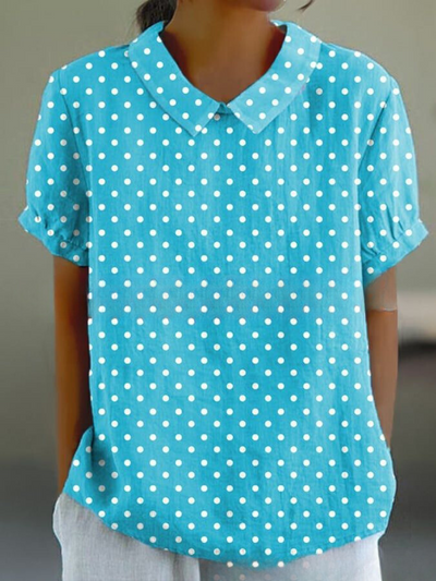 Shelby - Vintage Blumen Bluse Damen Lässig