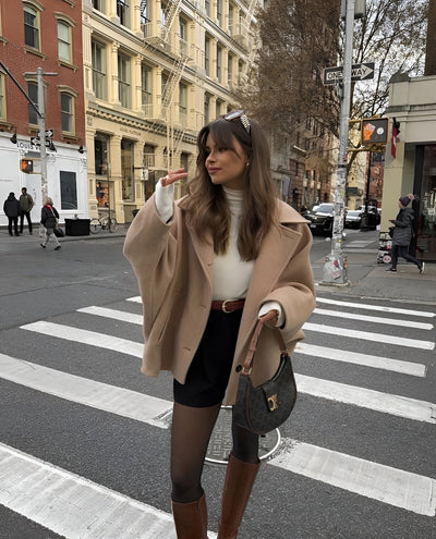 Irene | Vintage-Oversize-Mantel mit Taschen