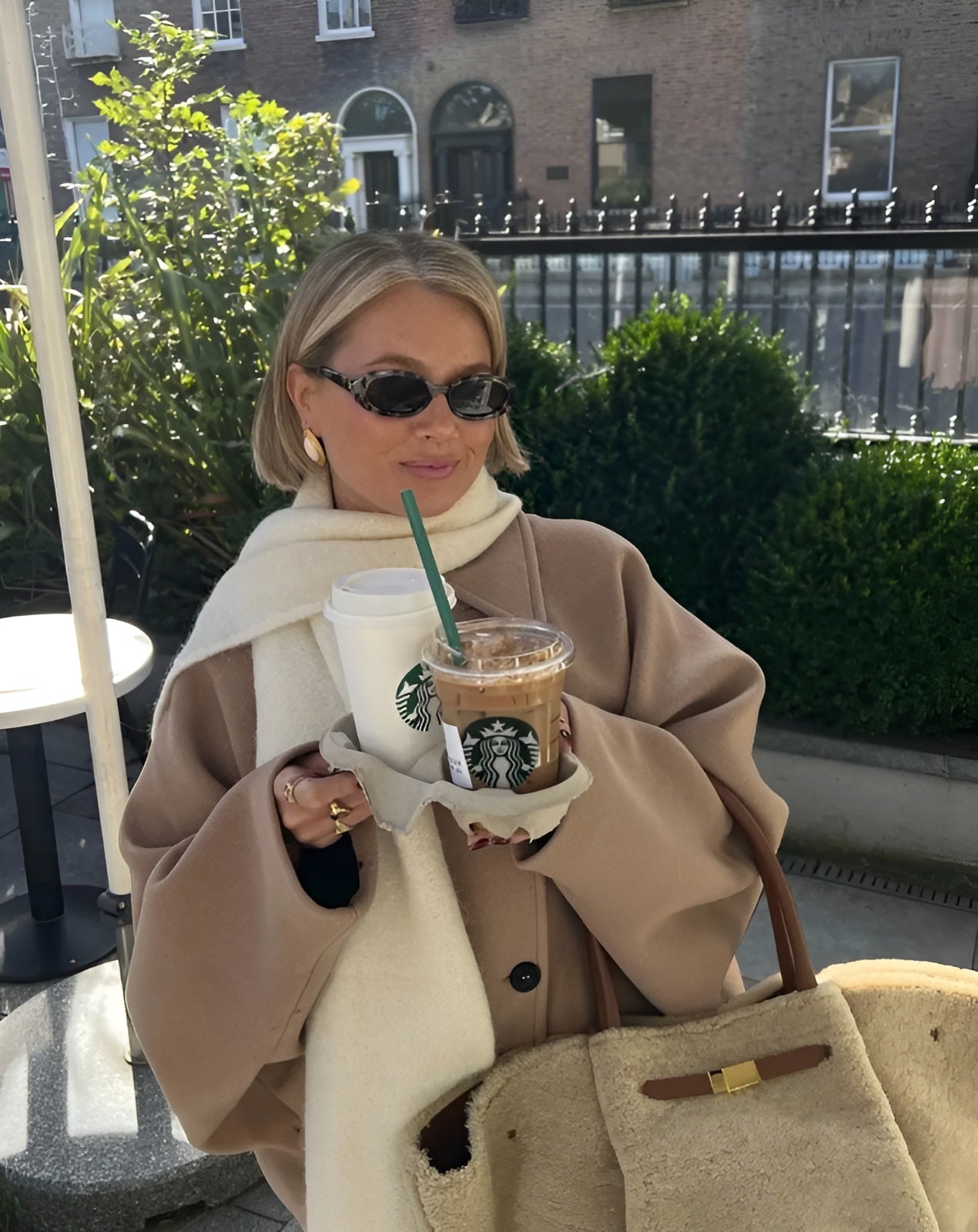Irene | Vintage-Oversize-Mantel mit Taschen