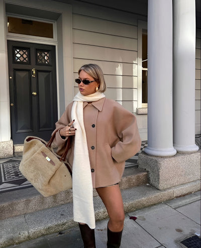 Irene | Vintage-Oversize-Mantel mit Taschen