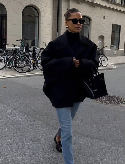 Irene | Vintage-Oversize-Mantel mit Taschen