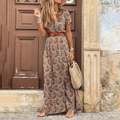 Anais - langes Ibiza faltenkleid