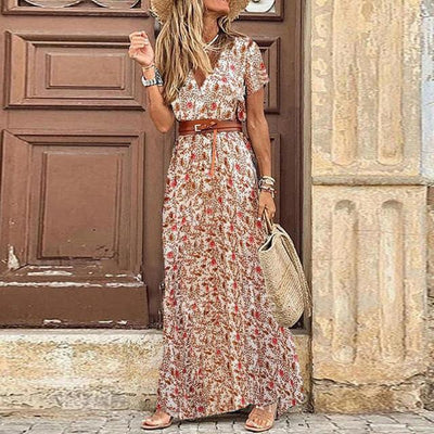 Anais - langes Ibiza faltenkleid