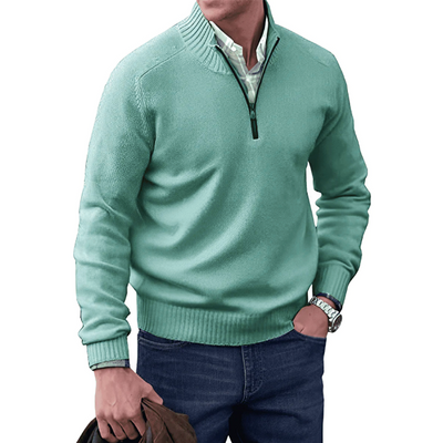 Tim | Hochkragen-Pullover mit Reißverschluss