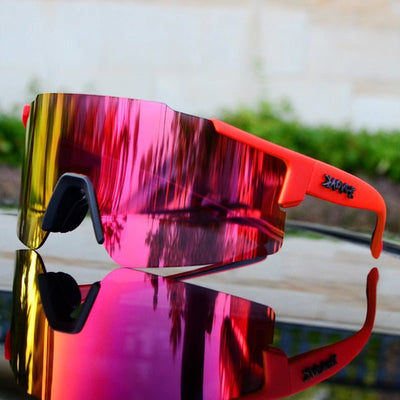 Sportliche Spiegelnde Fahrradsonnenbrille - Veloshade
