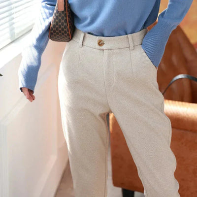 Victoria® | Formelle Tweedhose mit hoher Taille