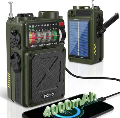 Solarbetriebene Wetterradio-Bluetooth-Lautsprecher