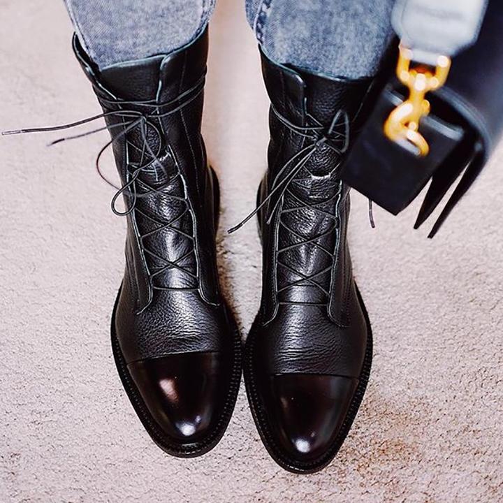 Verstellbare Schnürstiefel für Damen