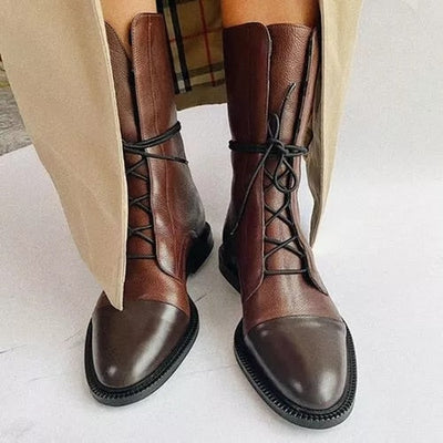 Verstellbare Schnürstiefel für Damen