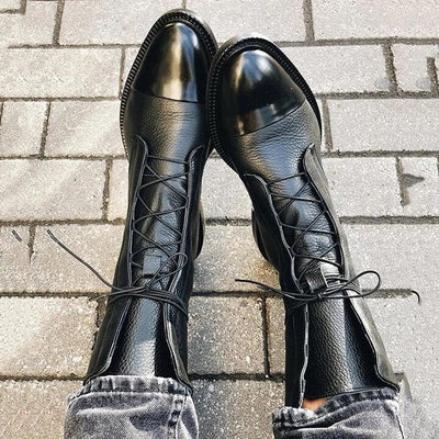 Verstellbare Schnürstiefel für Damen