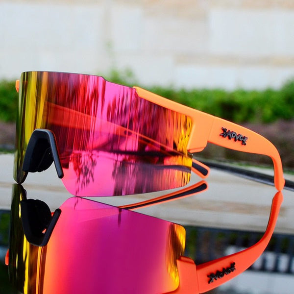 Sportliche Spiegelnde Fahrradsonnenbrille - Veloshade