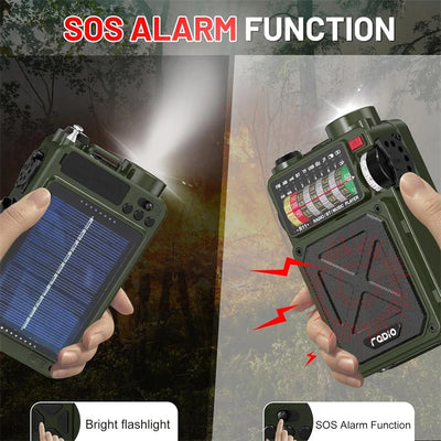 Solarbetriebene Wetterradio-Bluetooth-Lautsprecher