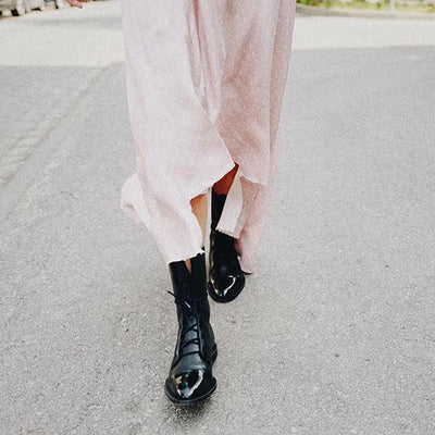 Verstellbare Schnürstiefel für Damen
