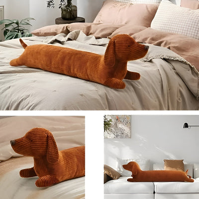 PupSnuggle Pillow - Ergonomisches Dackel Hundekissen im Cartoon-Design