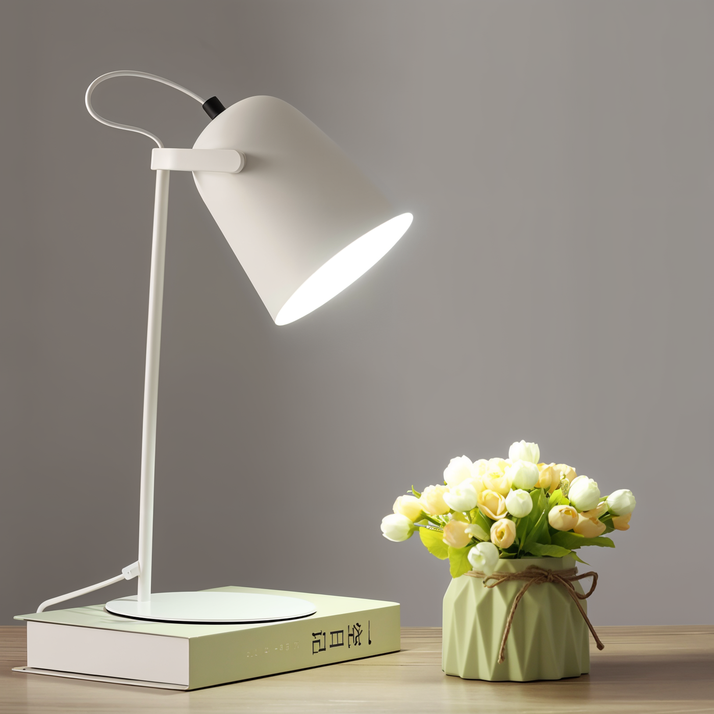 StudyGlow Lamp – Nordische Macaron-Tischlampe mit Augenschutz