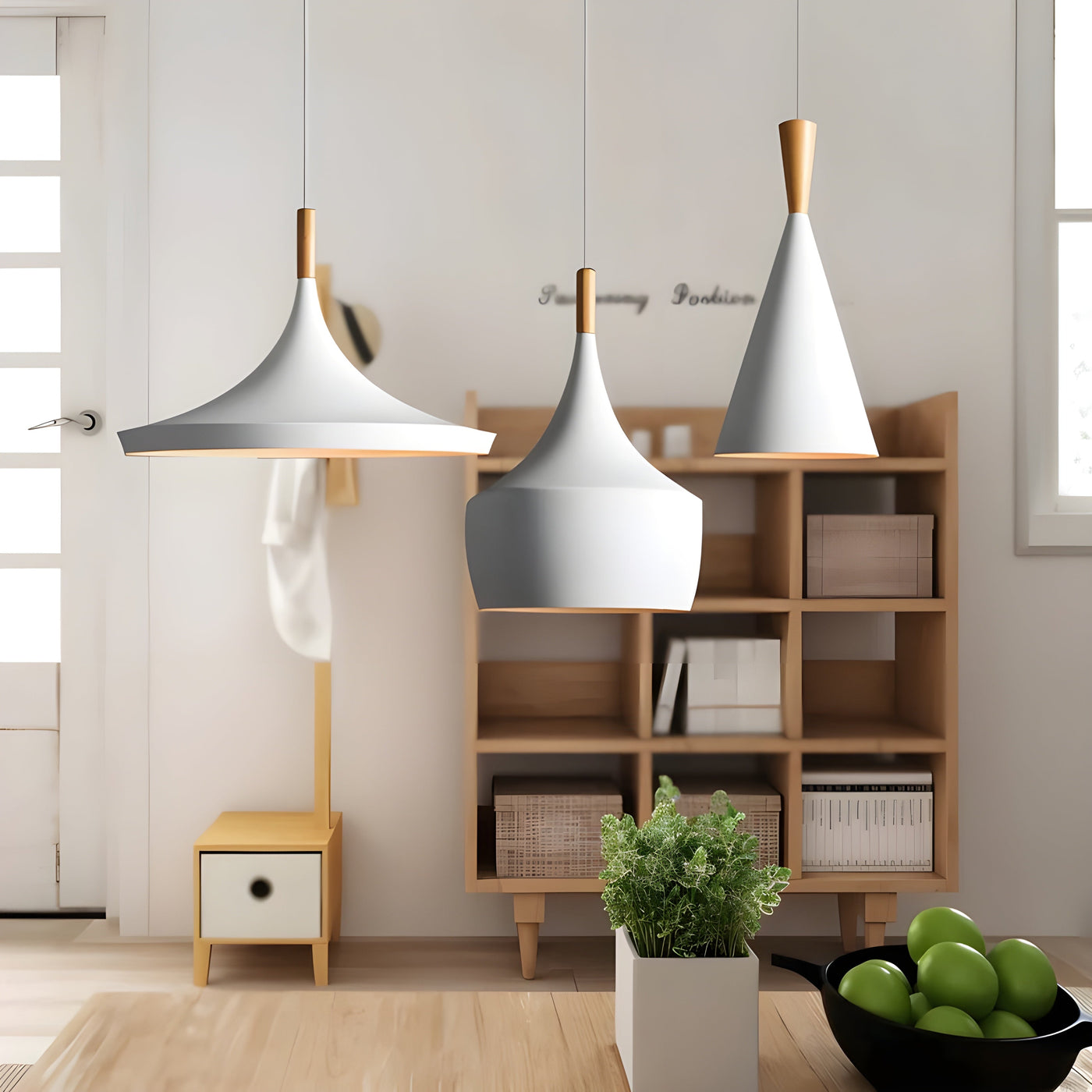 WhiteGlow Light - Moderne weiße LED-Pendelleuchte