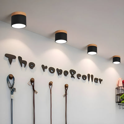 TimberBeam Light - Vintage LED-Zylinder-Deckenleuchte