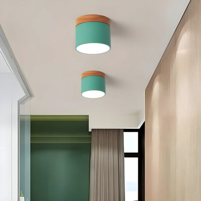 TimberBeam Light - Vintage LED-Zylinder-Deckenleuchte