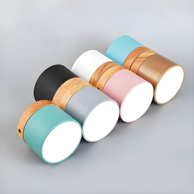 TimberBeam Light - Vintage LED-Zylinder-Deckenleuchte