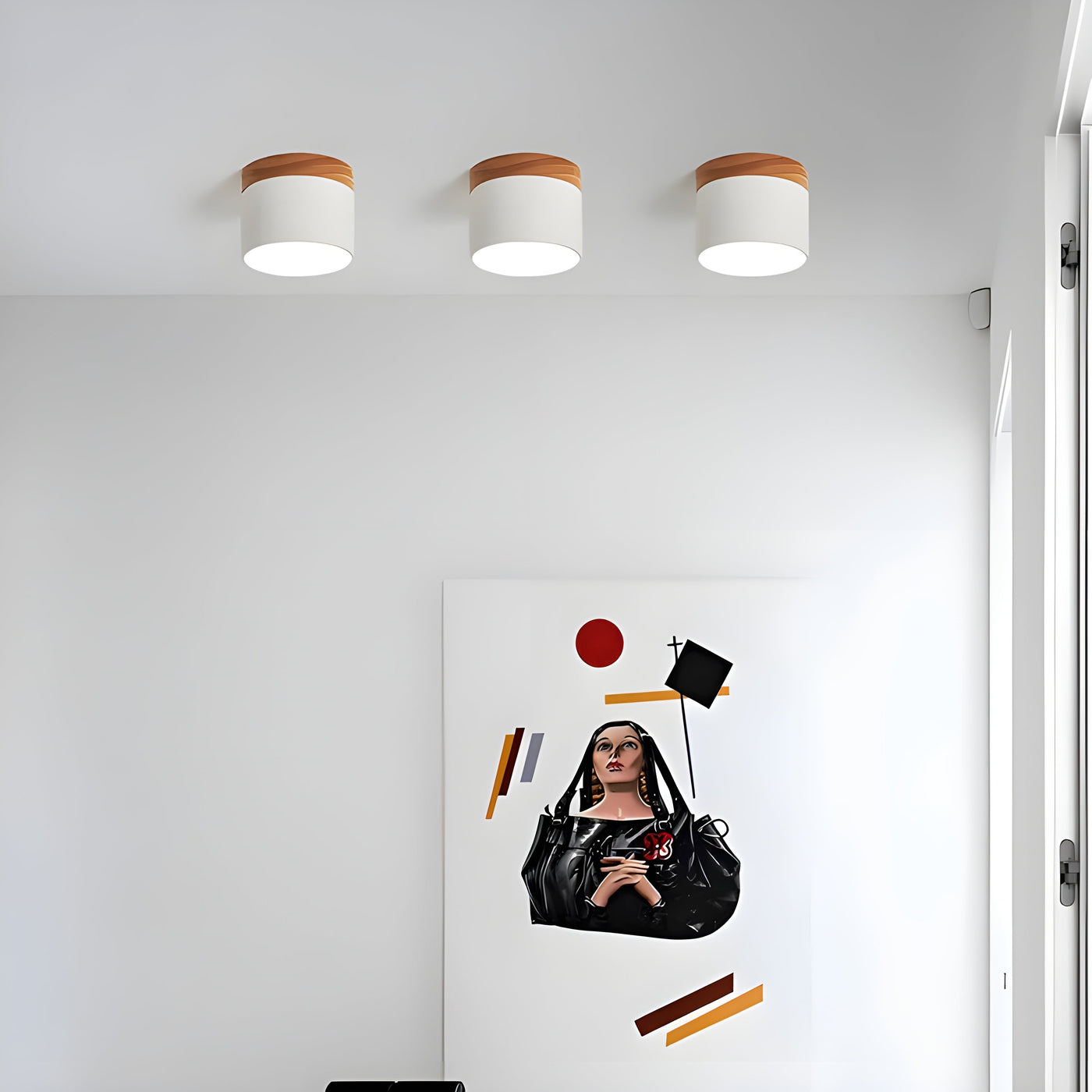TimberBeam Light - Vintage LED-Zylinder-Deckenleuchte