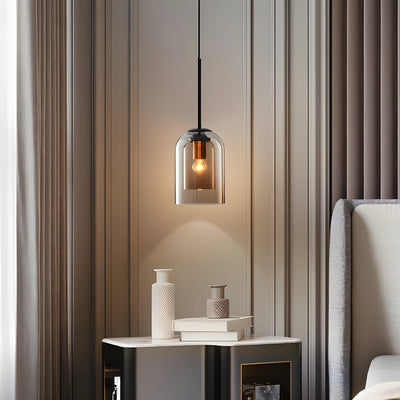 SkyGleam Light - Moderne Doppelglas-Pendelleuchte