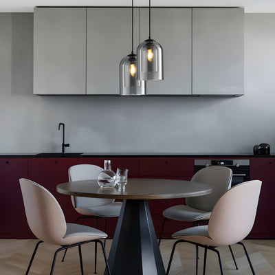 SkyGleam Light - Moderne Doppelglas-Pendelleuchte
