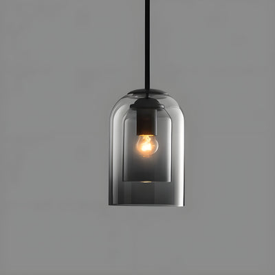 SkyGleam Light - Moderne Doppelglas-Pendelleuchte