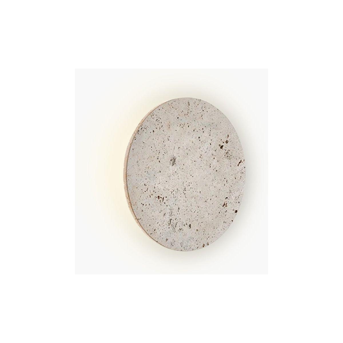 VintageRock Light - Vintage Runde Stein LED Wandleuchte