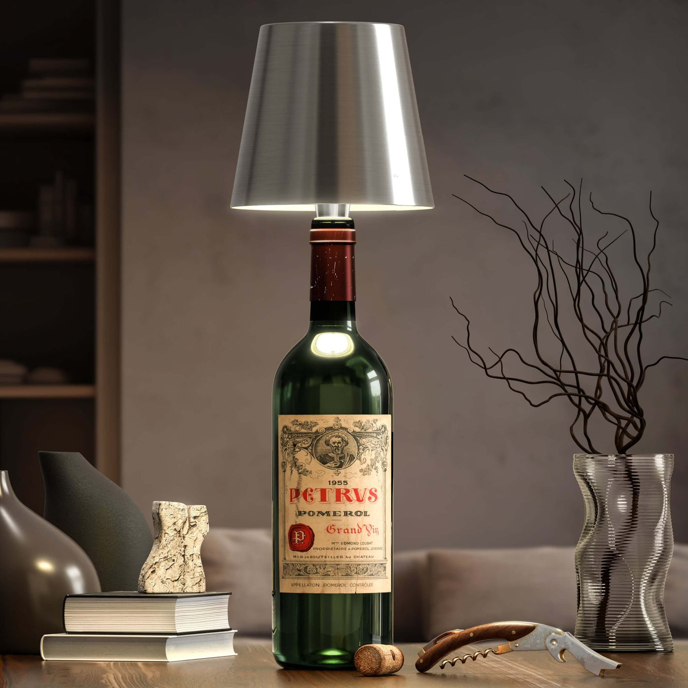Wiederaufladbare LED-Flaschenlampe – LumoBottle