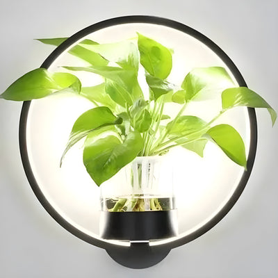 AisleBloom Light - Nordische Pflanzen-LED-Wandleuchte