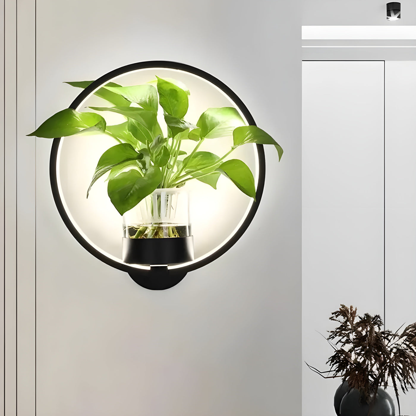 AisleBloom Light - Nordische Pflanzen-LED-Wandleuchte