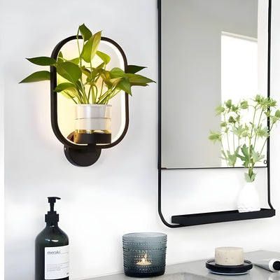 AisleBloom Light - Nordische Pflanzen-LED-Wandleuchte
