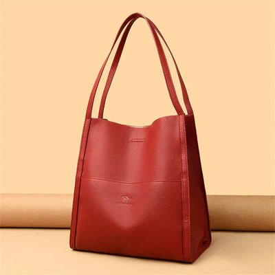 Trendige Leder Schultertasche - Mila
