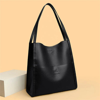 Trendige Leder Schultertasche - Mila