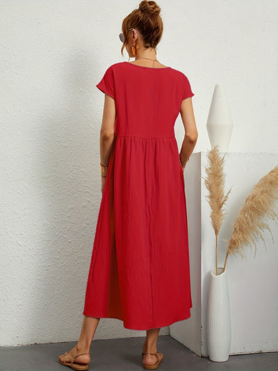 Greta - Lässiges Leinenkleid