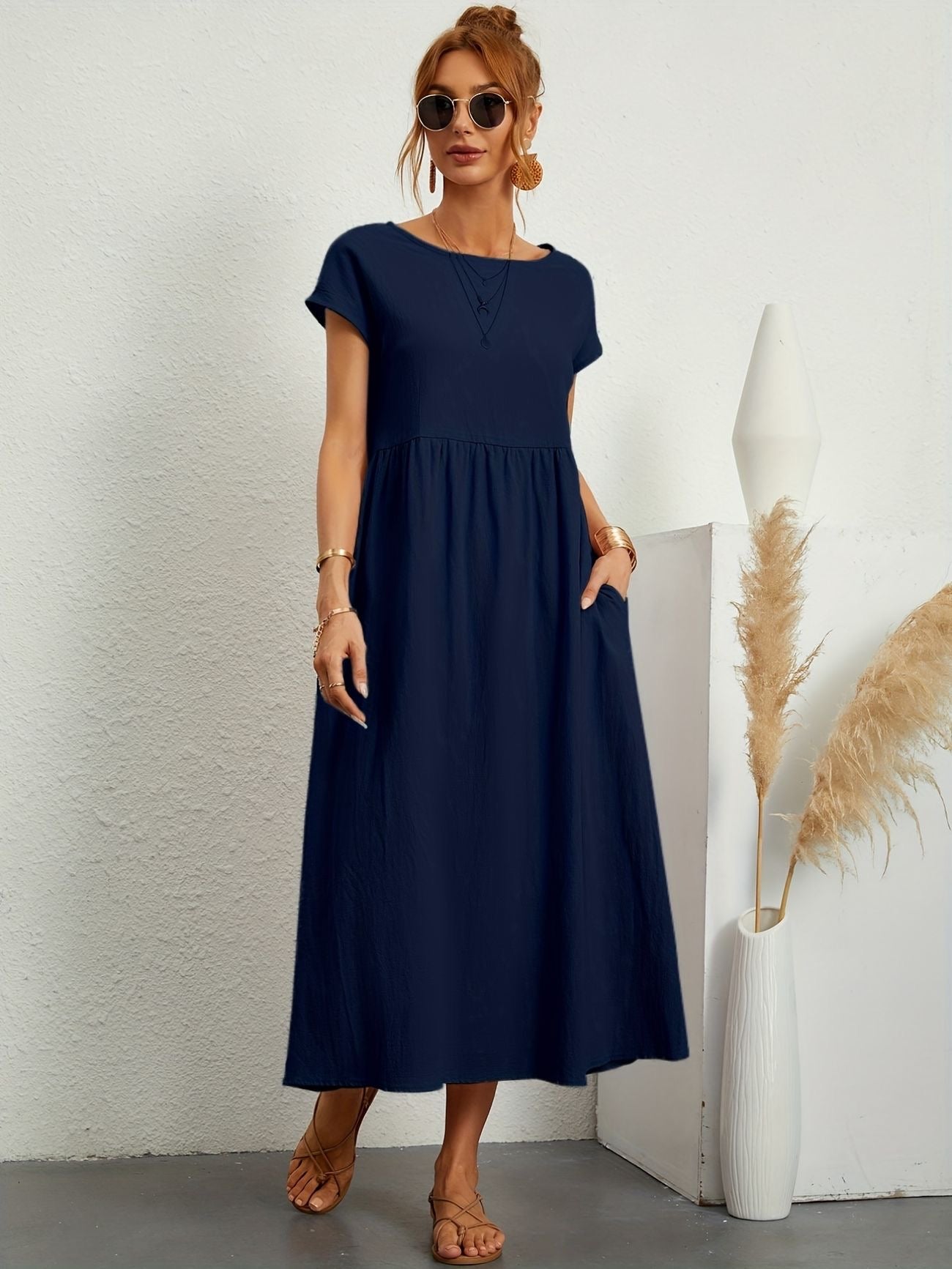Greta - Lässiges Leinenkleid