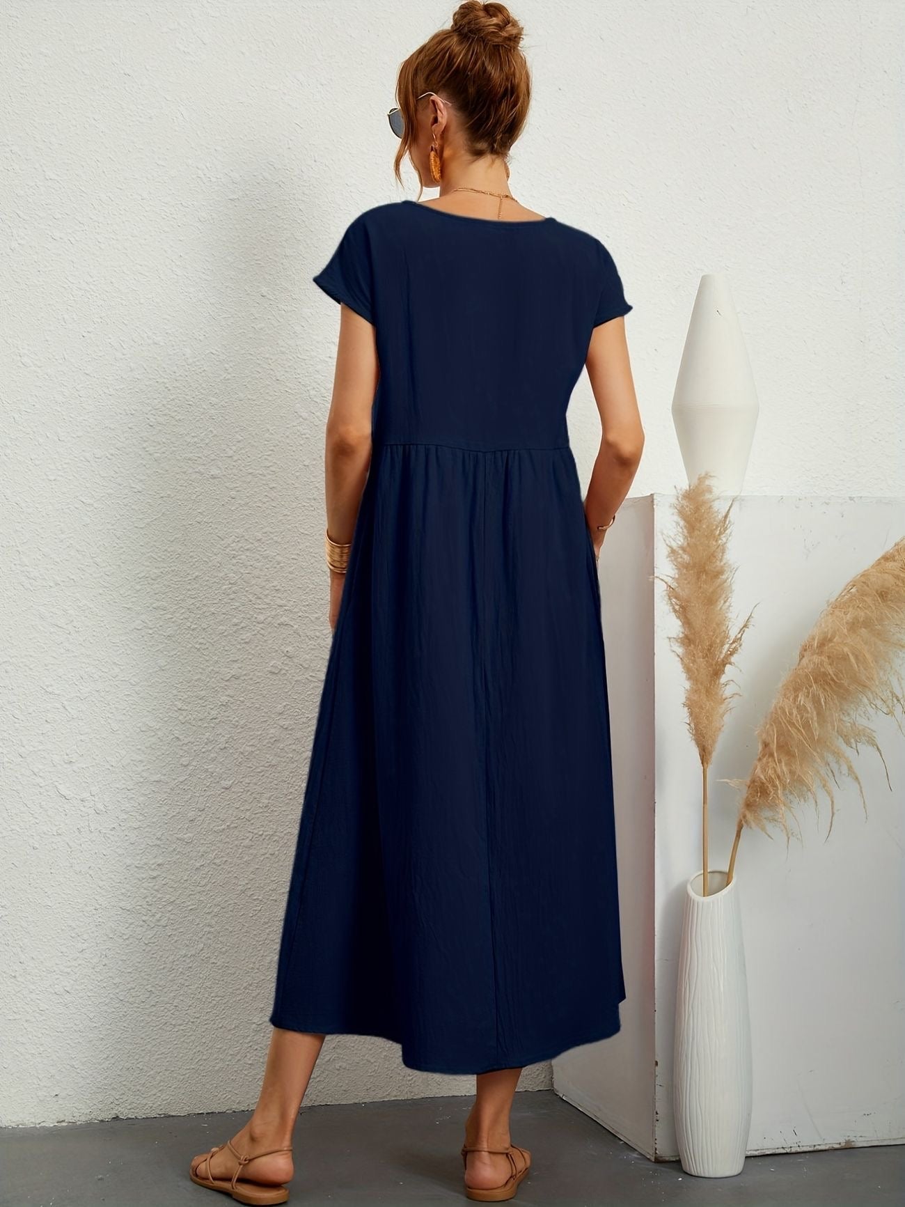 Greta - Lässiges Leinenkleid