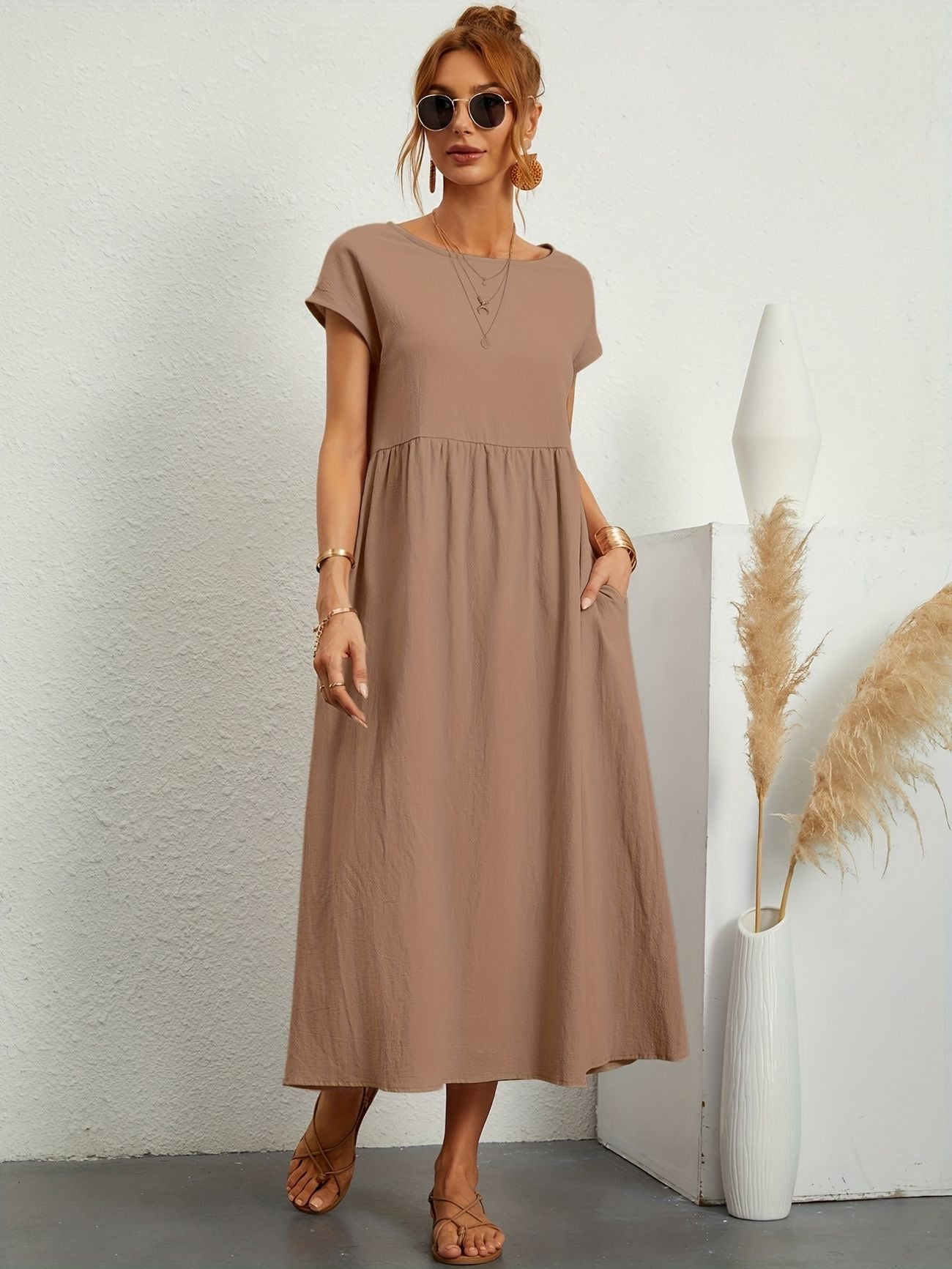 Greta - Lässiges Leinenkleid